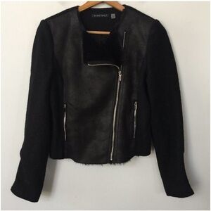 Black Tape_ Asymmetrical Wool Moto Jacket